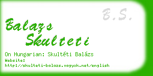 balazs skulteti business card