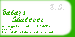 balazs skulteti business card